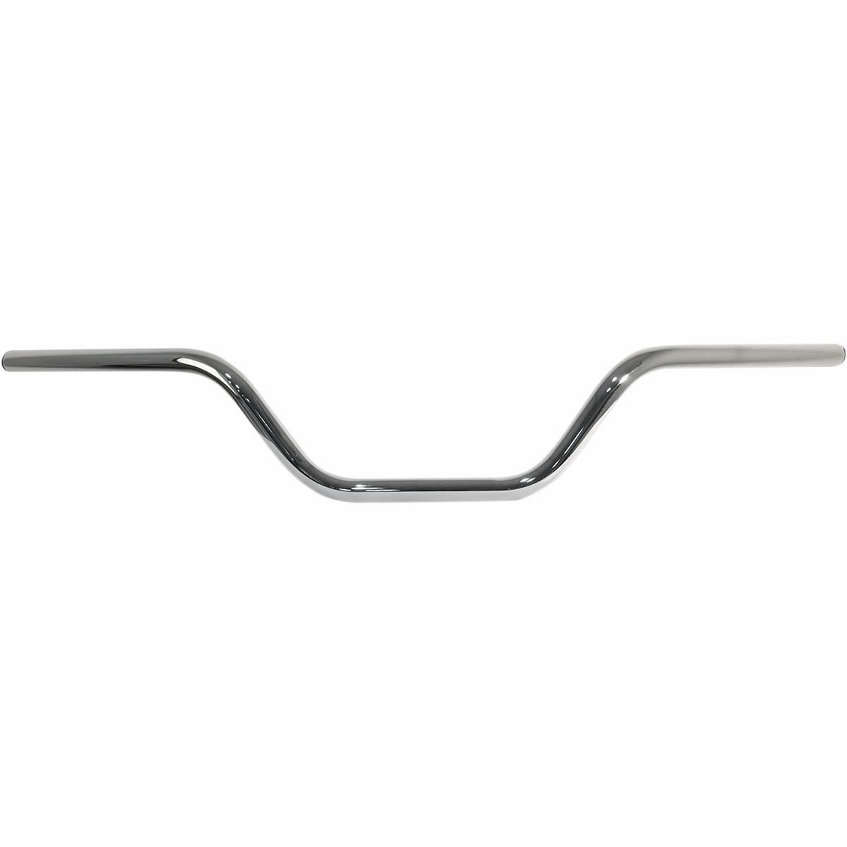 Emgo 7/8in. Flat Track High Handlebar – Chrome Motorcycle Street Bike 23-12582