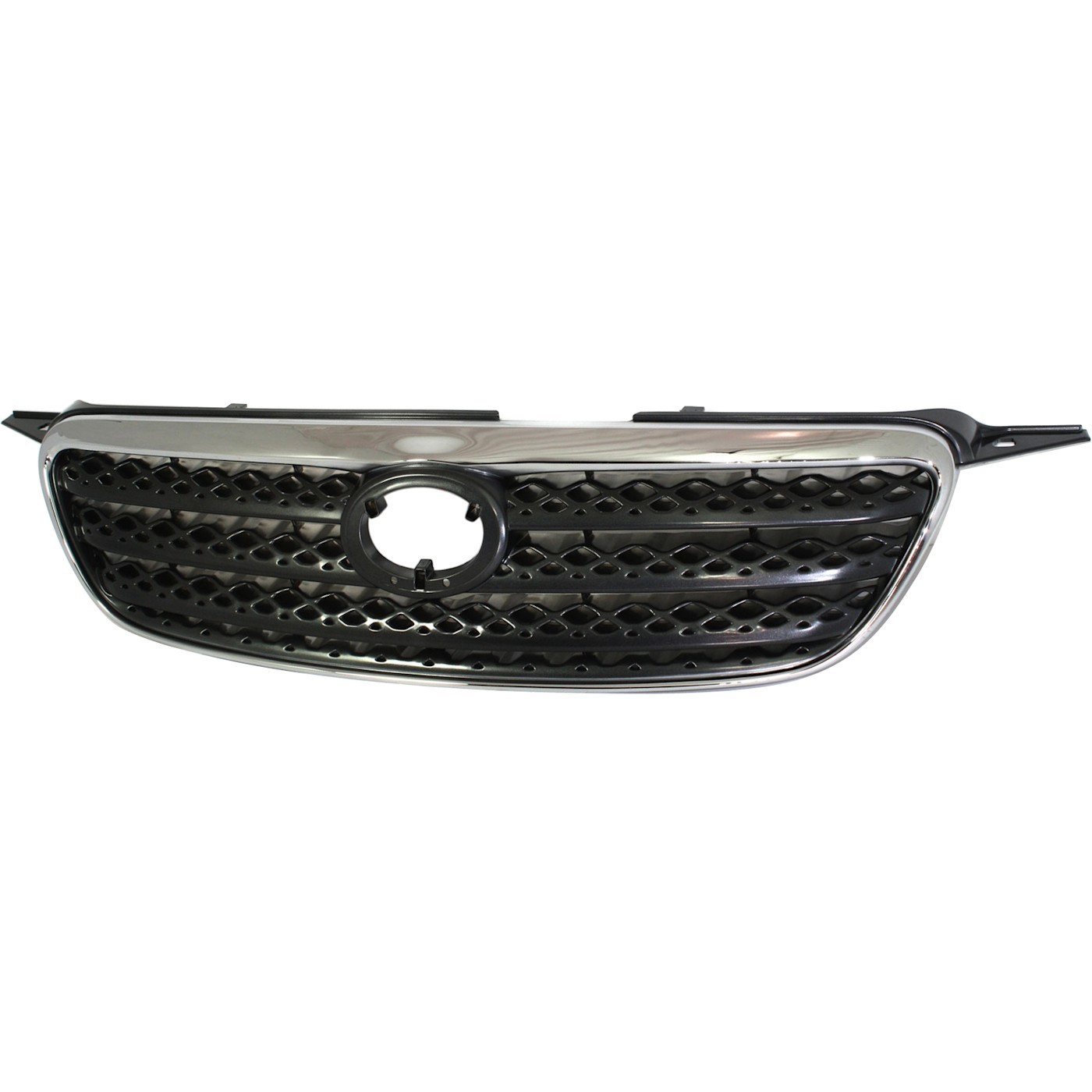 Grille Assembly For 2005-2008 Toyota Corolla Chrome Shell With Dark Gray Insert