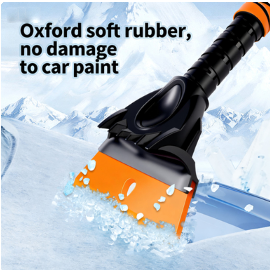 360°2in1 35.4“Rotating Extendable Snow Brush and Ice Scraper for car Windshield