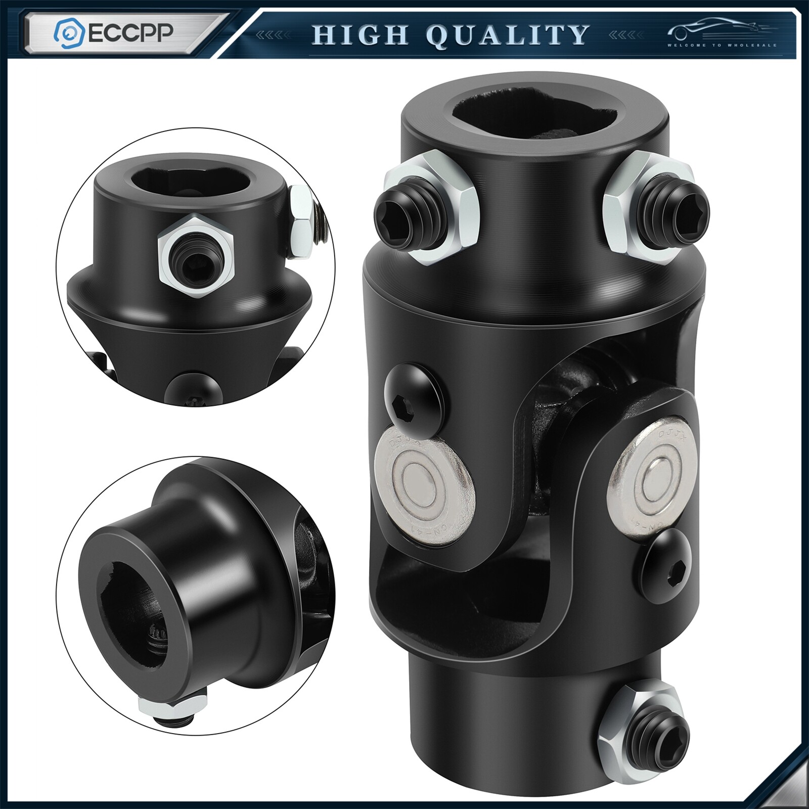 Triangle X 3/4″ DD Universal Steering U-Joint Single Shaft Coupler For Ford