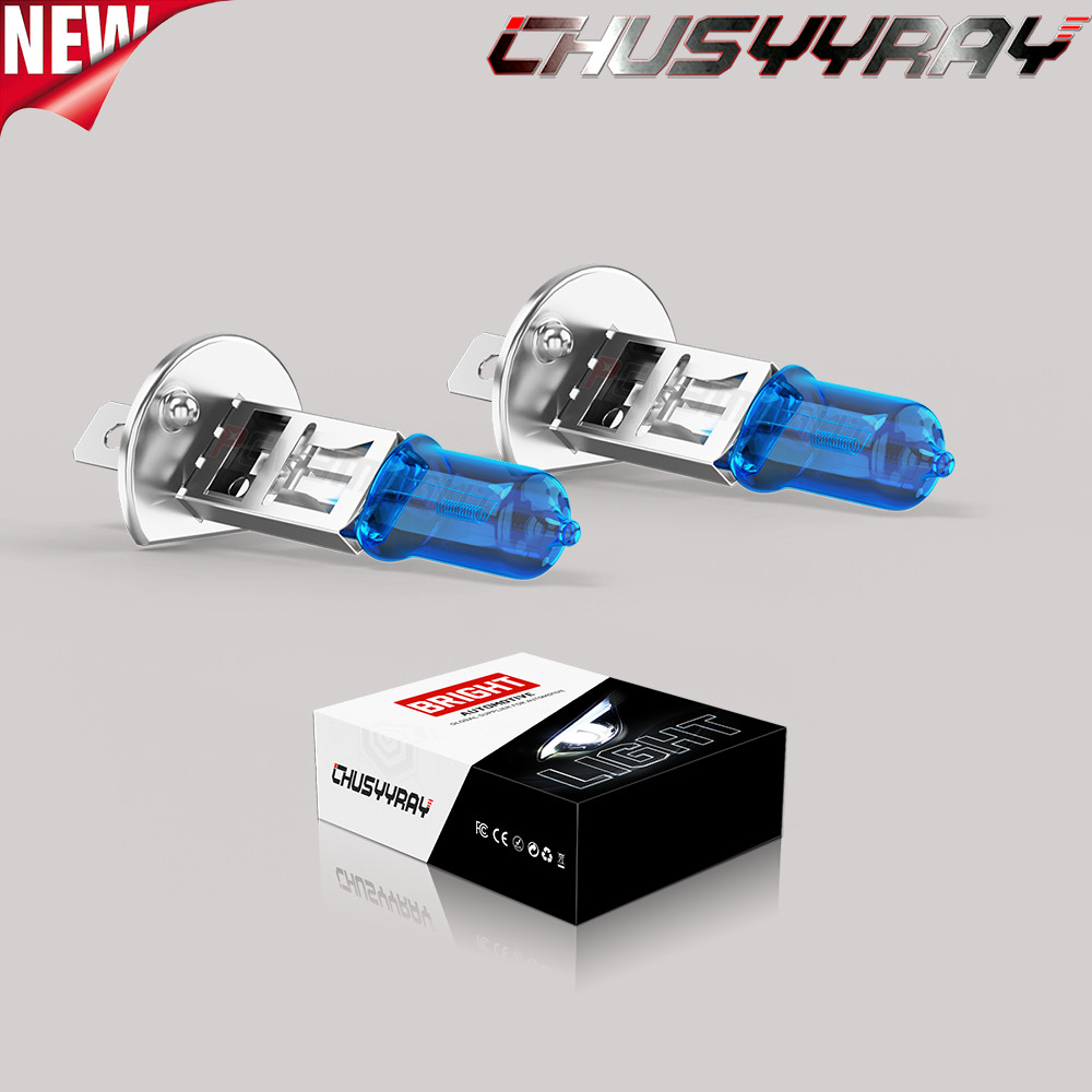 H1 55W White Halogen Bulbs High Beam Fog Light Easy Install