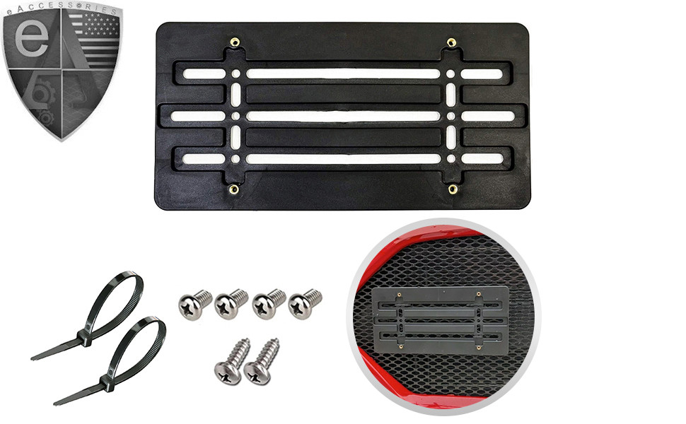 License Plate Tag Holder Mount Relocator Adapter Bumper Kit Bracket for HYUNDAI