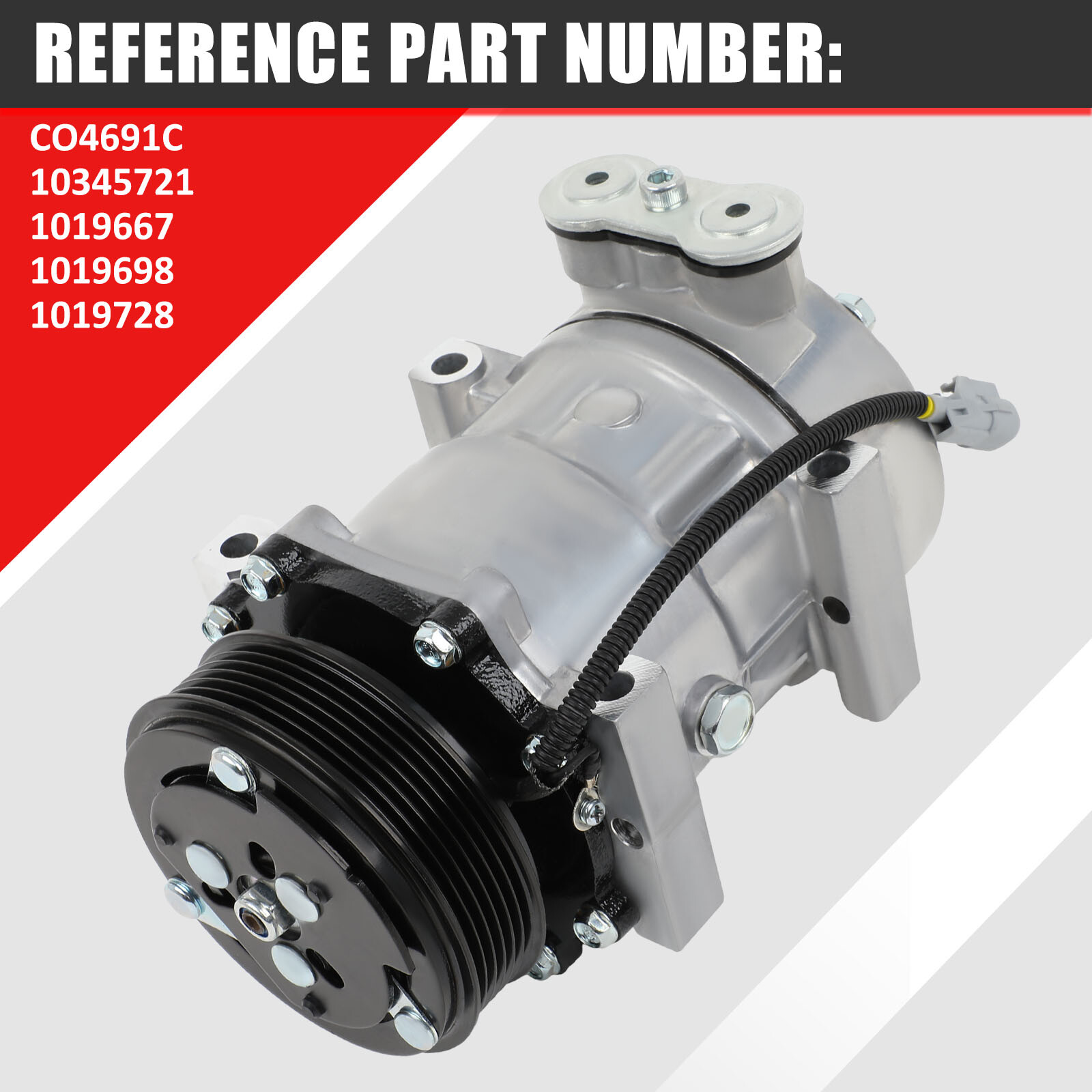 A/C Compressor For Jeep 97-00 01 Cherokee 2.5L 4.0L 97-98 Wrangler 2.5L 4.0L
