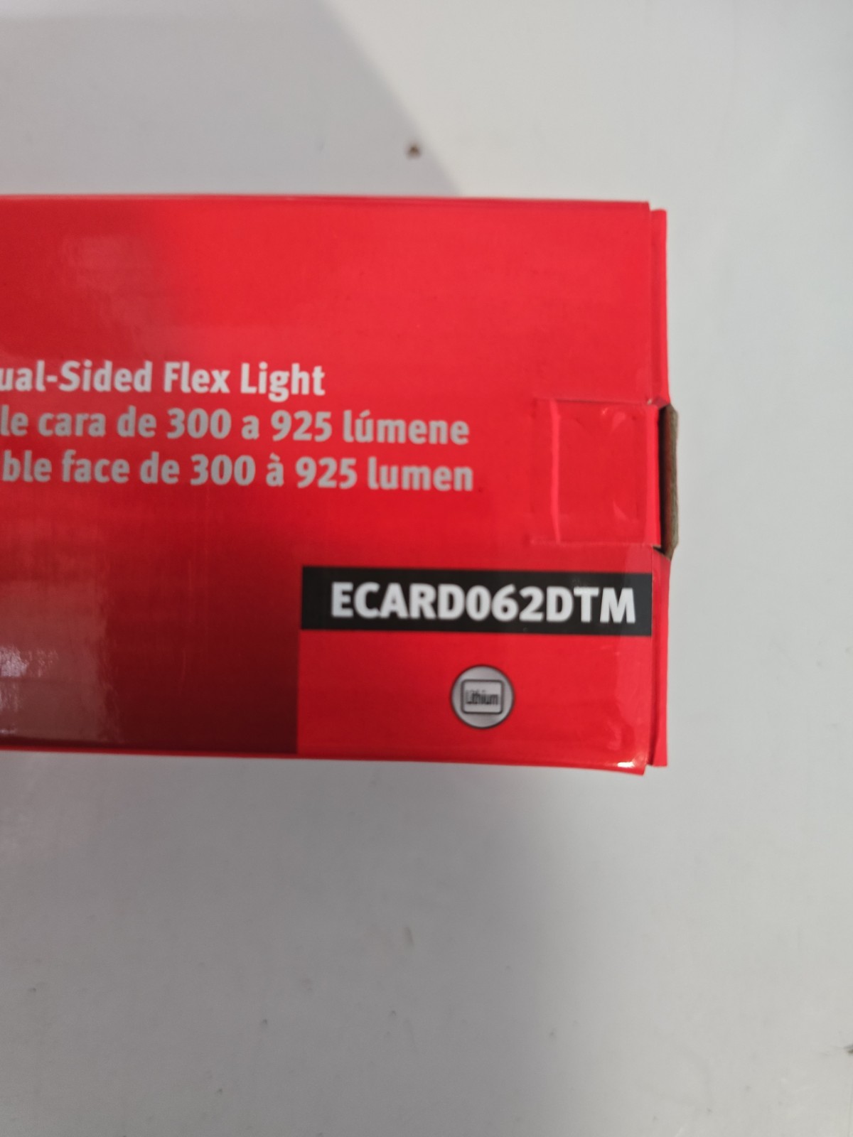 Snap-on FLEX LIGHT ECARD062DTM 300-925 Lumen, Rechargeable Light Black