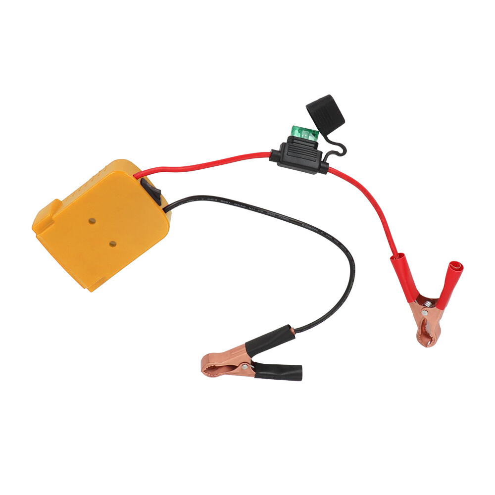 New Jump Starter 12AWG Jumper Cables Charger Adapter For Dewalt 18V 20V Battery