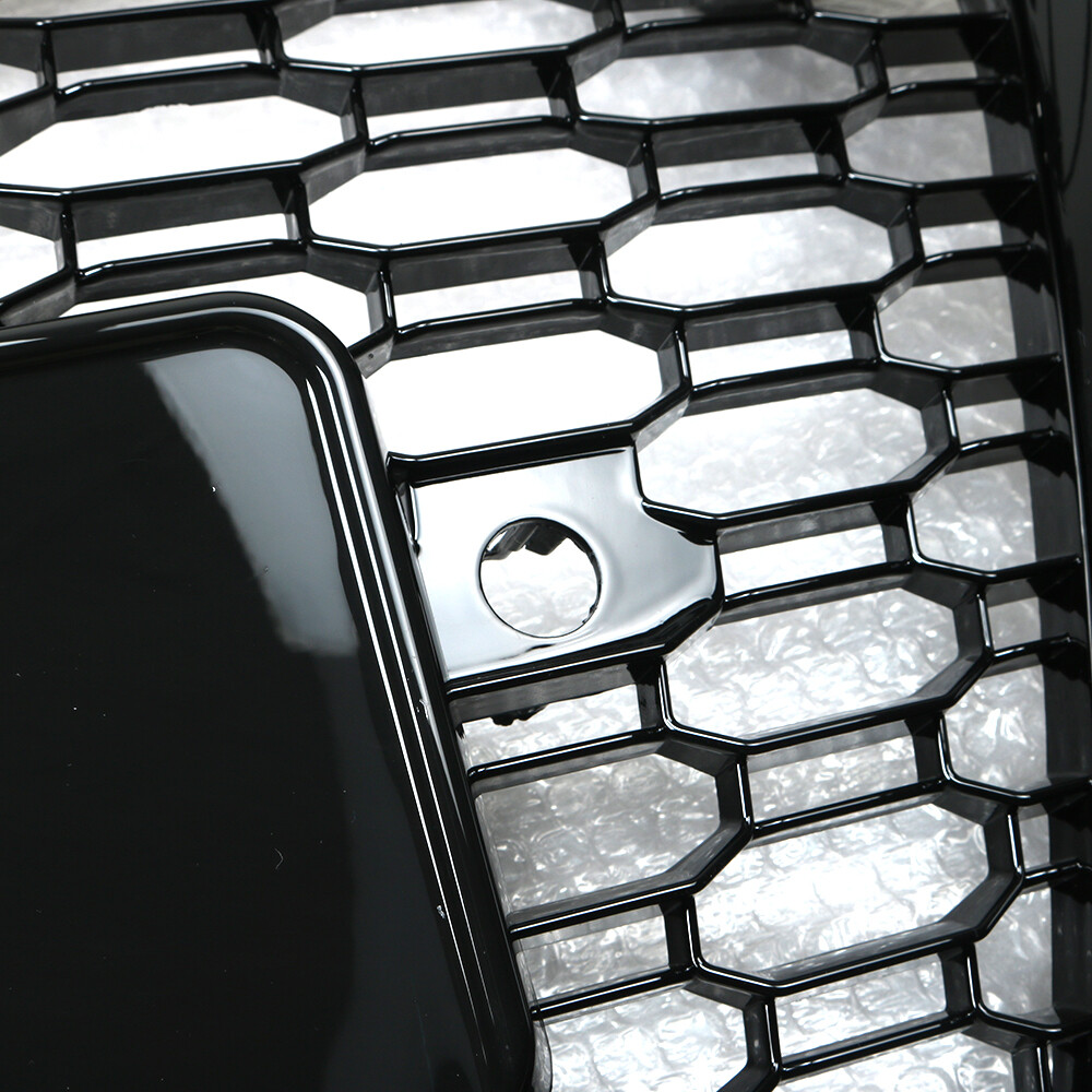 For 2017-2018 Audi A4/S4 B9 RS4 Style Honeycomb Mesh Hex Grille Black W/ Quattro