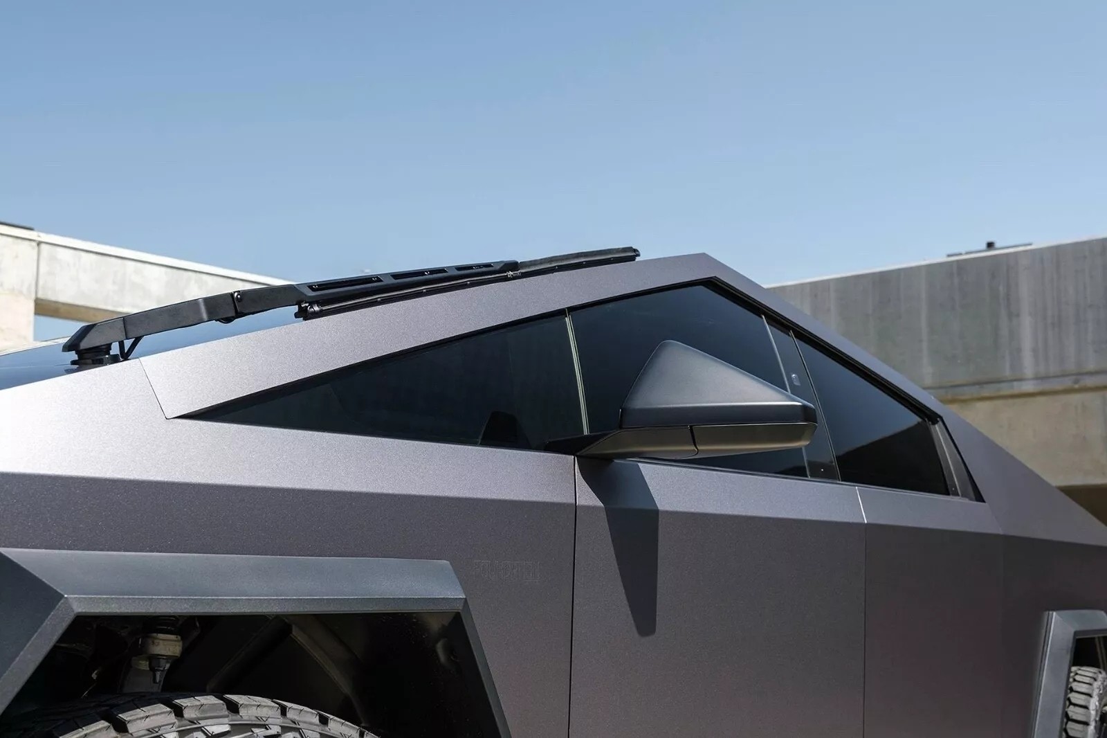 For Cybertruck PreCut PPF Paint Protection Wrap Color Change Satin Lead Ink Gray