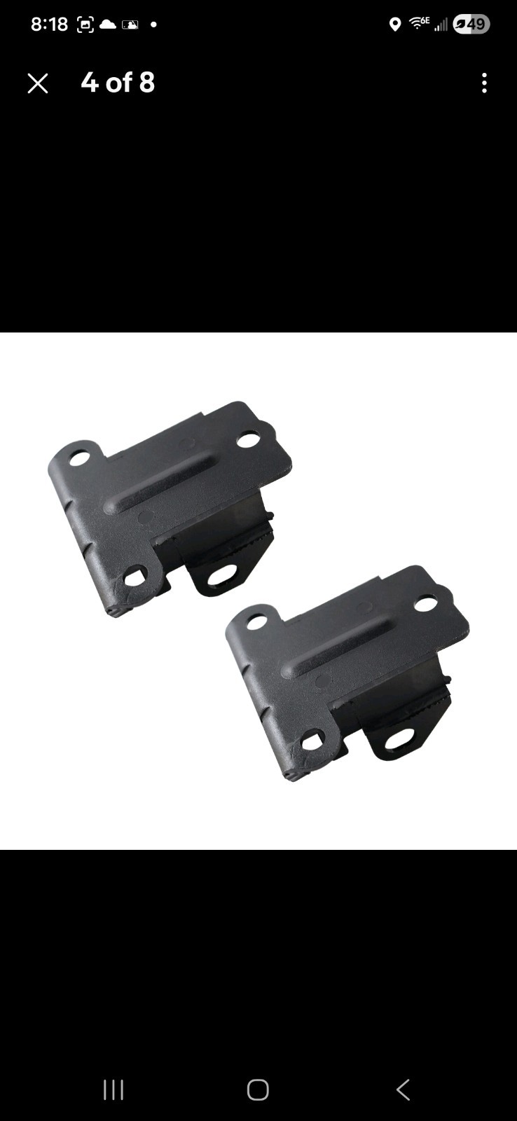2pcs Engine Motor Mount Kit For 1957-1973 Chevy 230 235 283 307 327 350 Engine