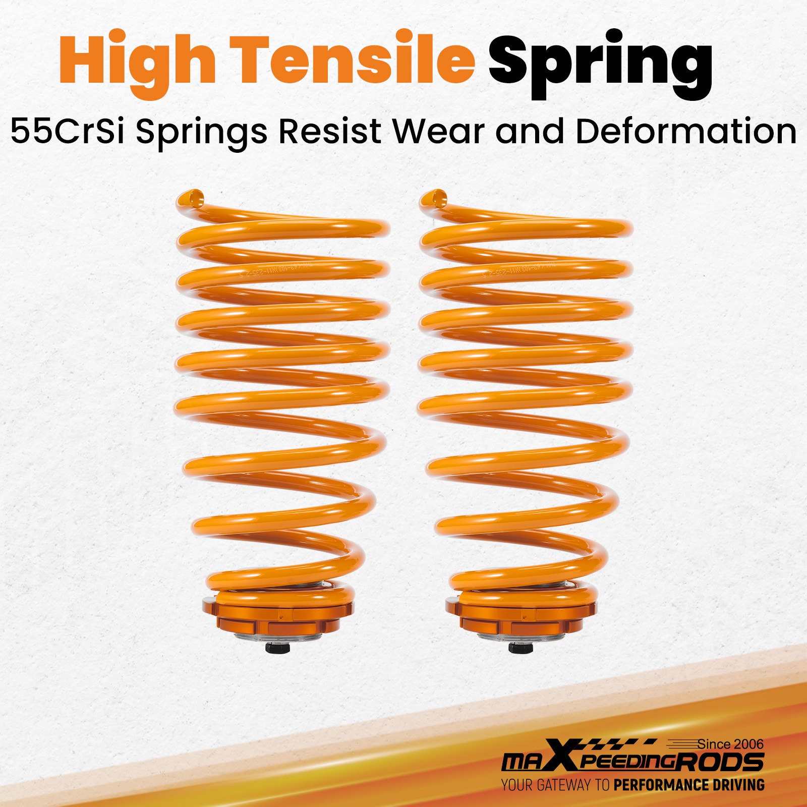 Maxpeedingrods Adjustable Coilovers Lowering Coils For FIAT 500 2009-2019