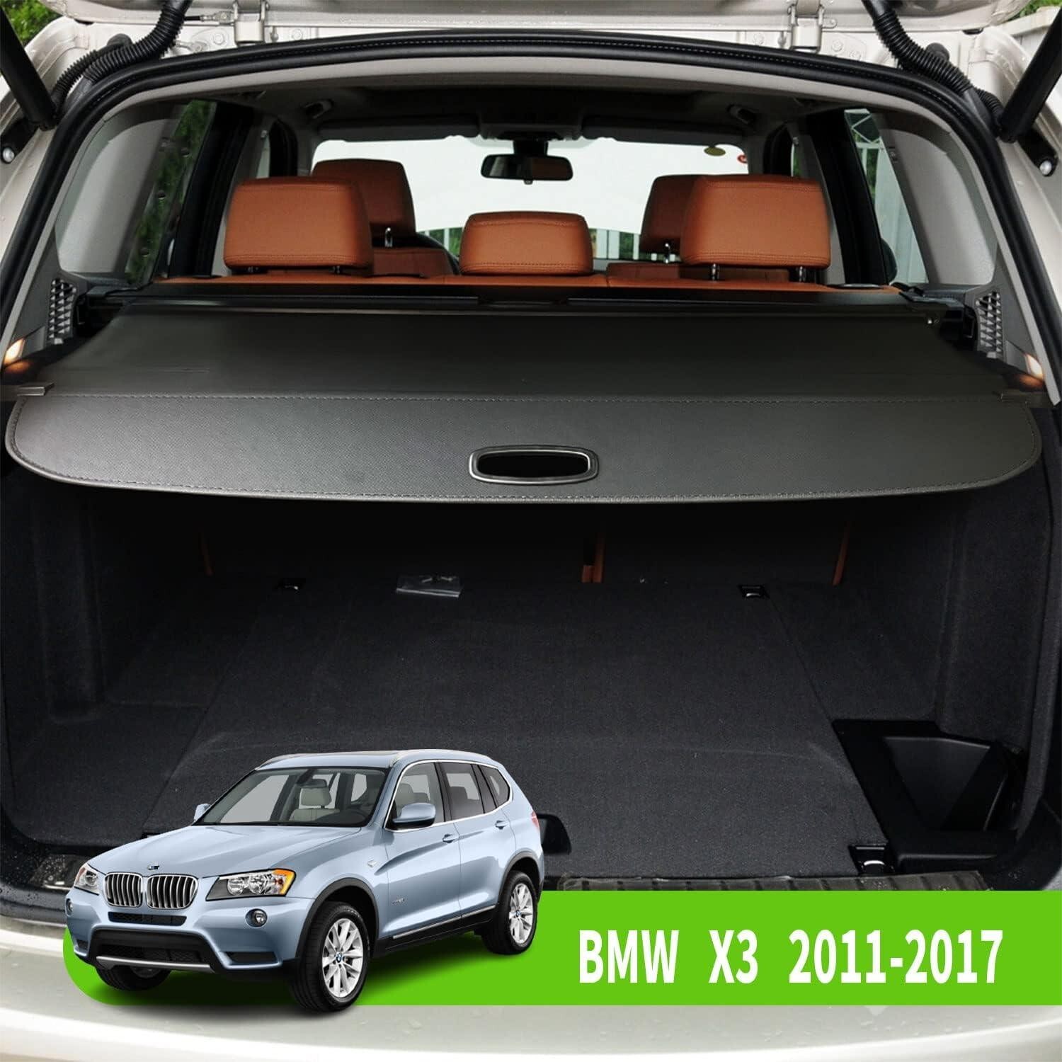 Boparauto Retractable Cargo Cover For BMW X3 2011-2017 Trunk Security Cover