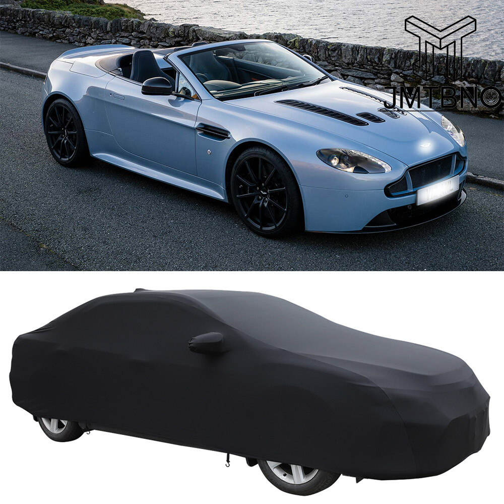 For Aston Martin V12 Vantage Car Cover Indoor Stretch Dust Proof Custom Black US