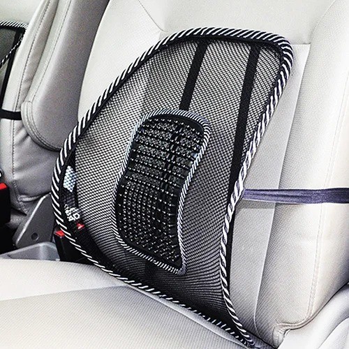2PCS Car Seat Back Support Lumbar Support Cushion Massage Beads Ergonomic Design