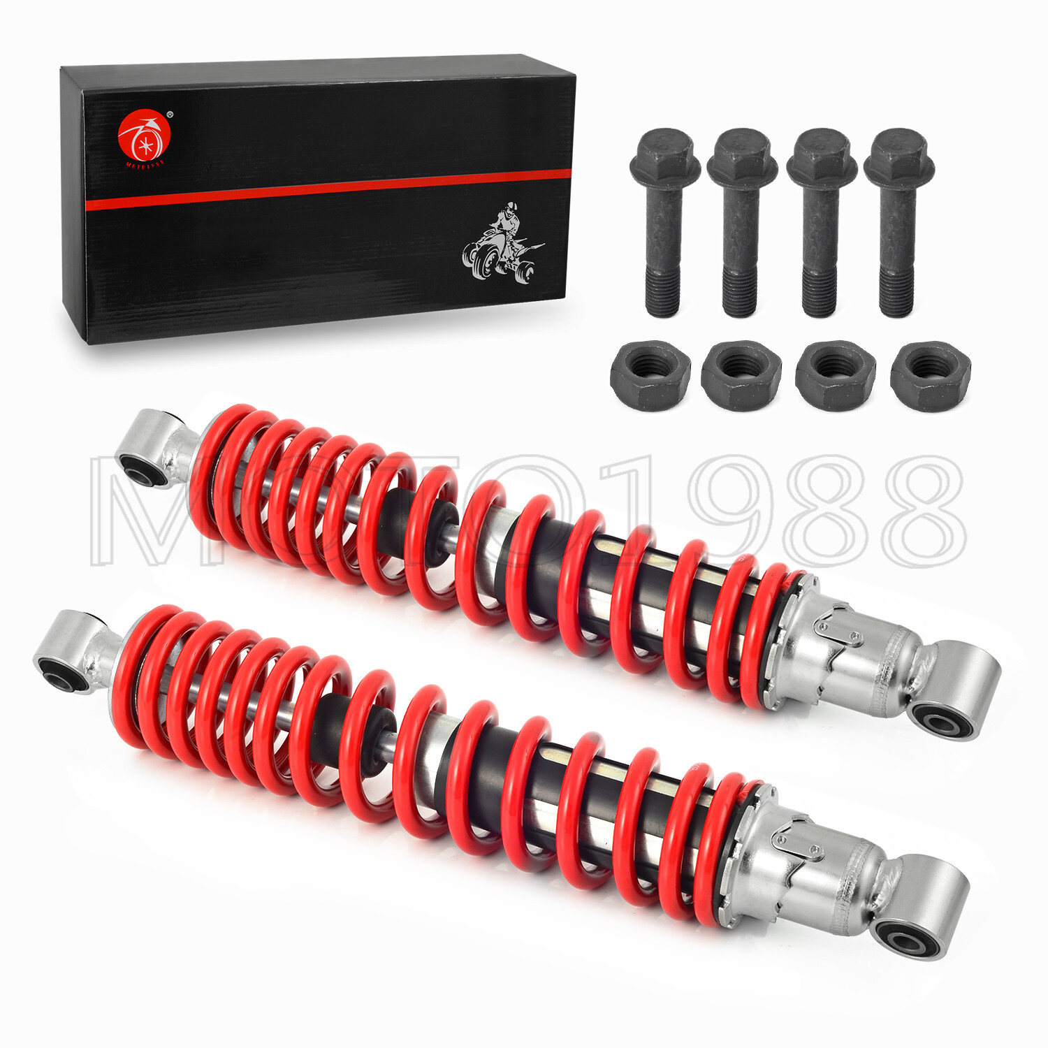 Front Shocks Absorber 1987-2006 For Yamaha Banshee 350 Red Spring & Bolt
