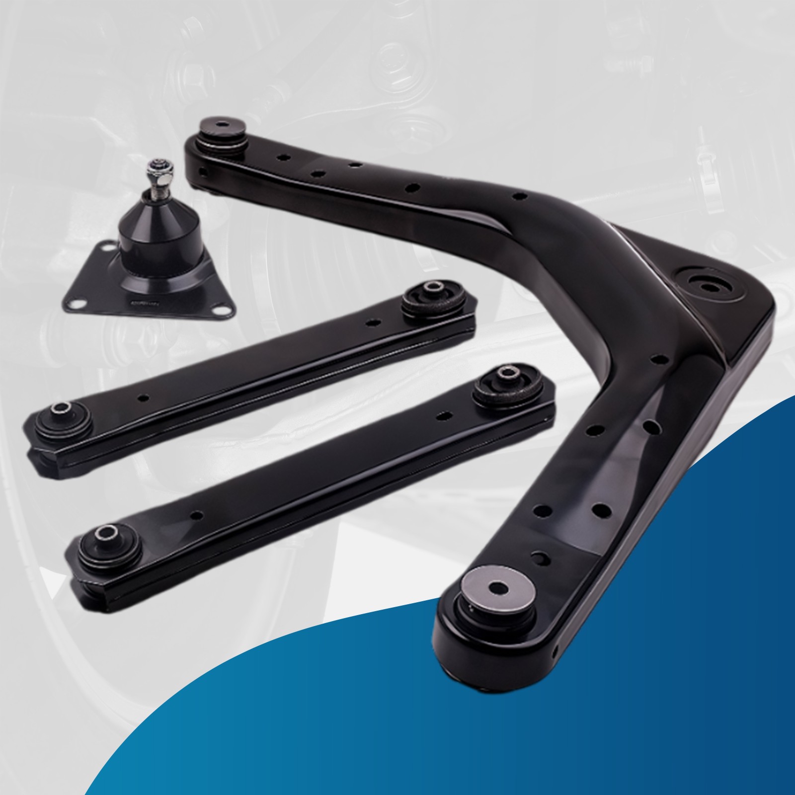 Rear Upper & Lower Control Arms for Jeep Grand Cherokee WJ 99-04 With Ball Joint