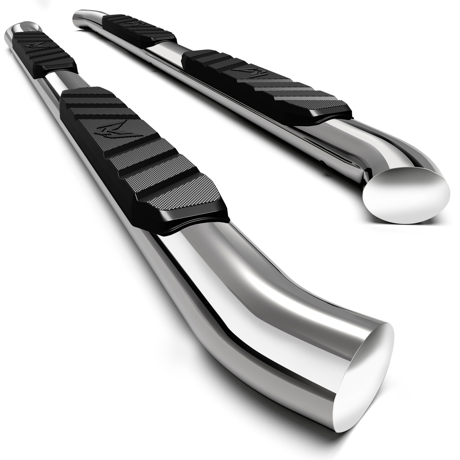 3.5″ Oval Nerf Bar Side Steps for 07-19 Silverado/Sierra Double Cab