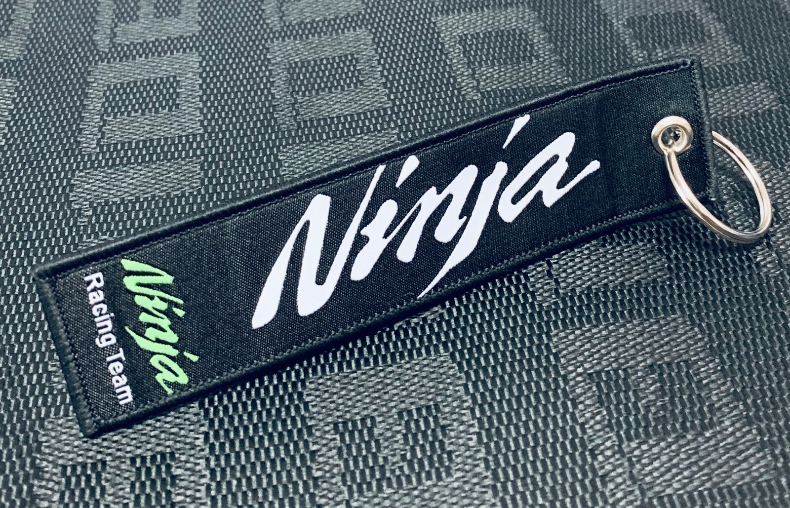 NINJA KAWASAKI RACING TEAM DOUBLE SIDE Racing Cell Holders Keychain Universal