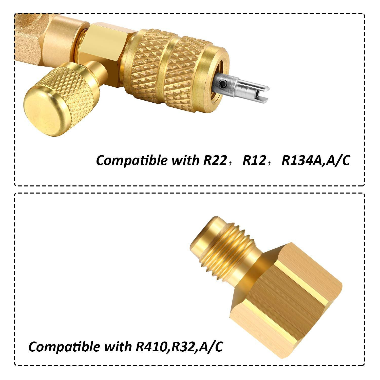 Mudder HVAC Valve Core Remover Installer Tool with Dual as pictures shown