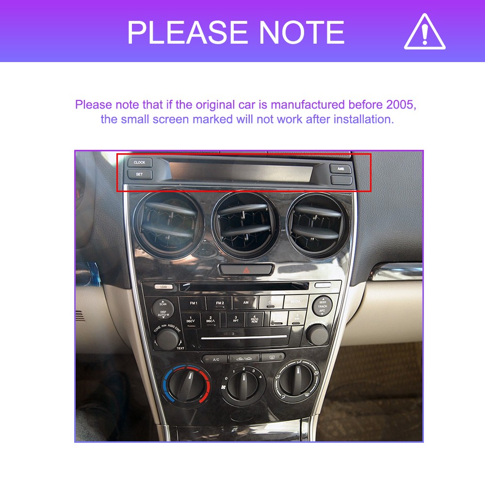 For Mazda 6 2004-2015 Android 13 Car Radio Stereo Player GPS Navi CarPlay 4+64GB