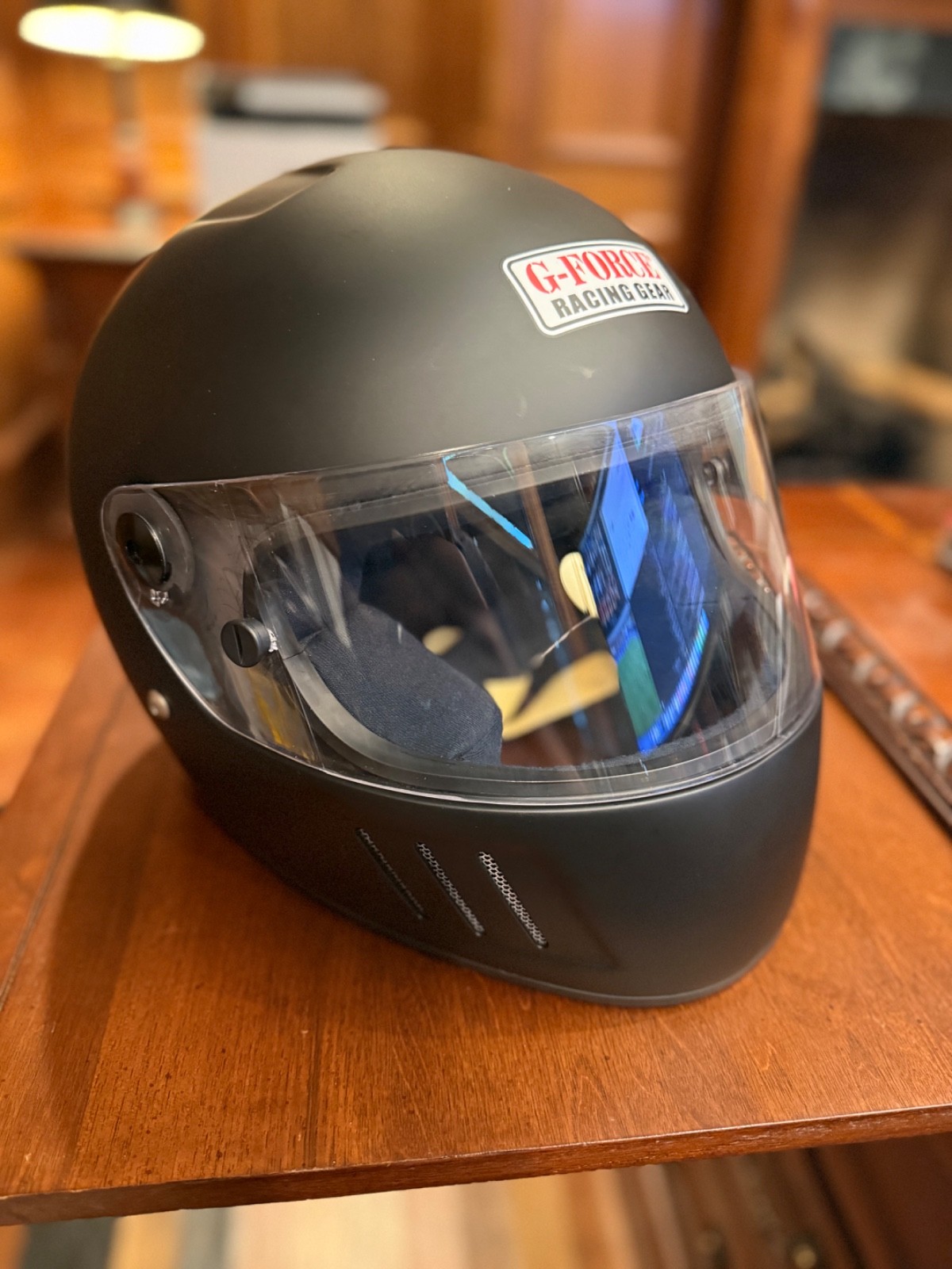 G-Force Racing Gear SA2005 Snell Full Face Racing Helmet Large with HANS Posts