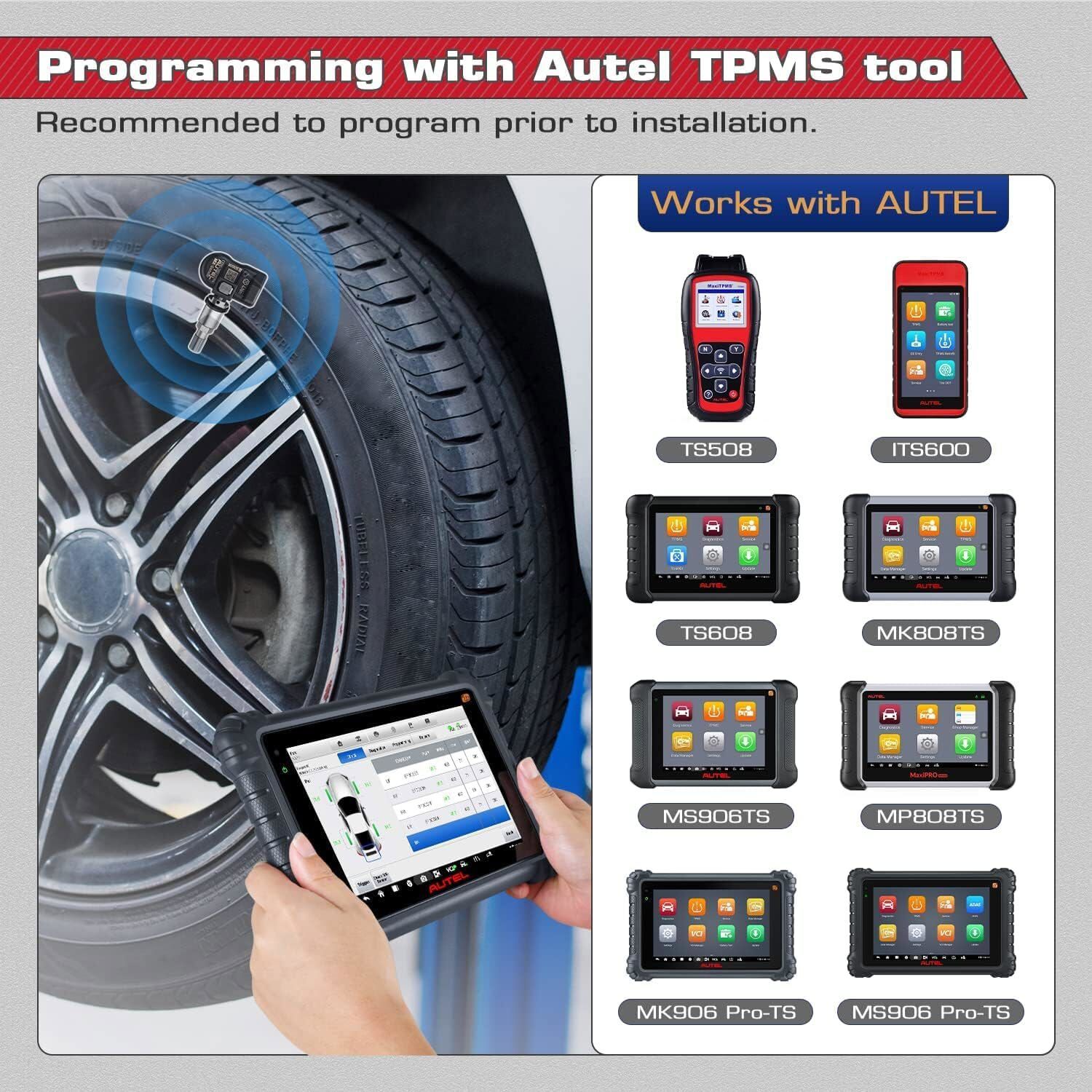 20PCS Autel TPMS MX-Sensor 315MHz & 433MHz 2 in 1 Auto Tire Pressure Sensor