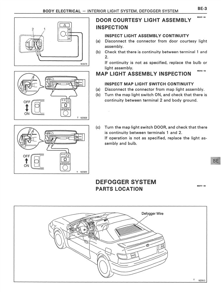 1997 Toyota Paseo Convertible Supplement Shop Service Repair Manual Book OEM
