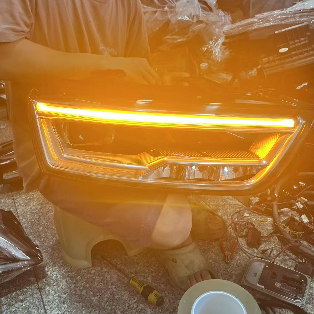 LED HEADLIGHT FIT FOR 2016-2018 AUDI Q3 (8U) FRONT RIGHT PASSENGER SIDE