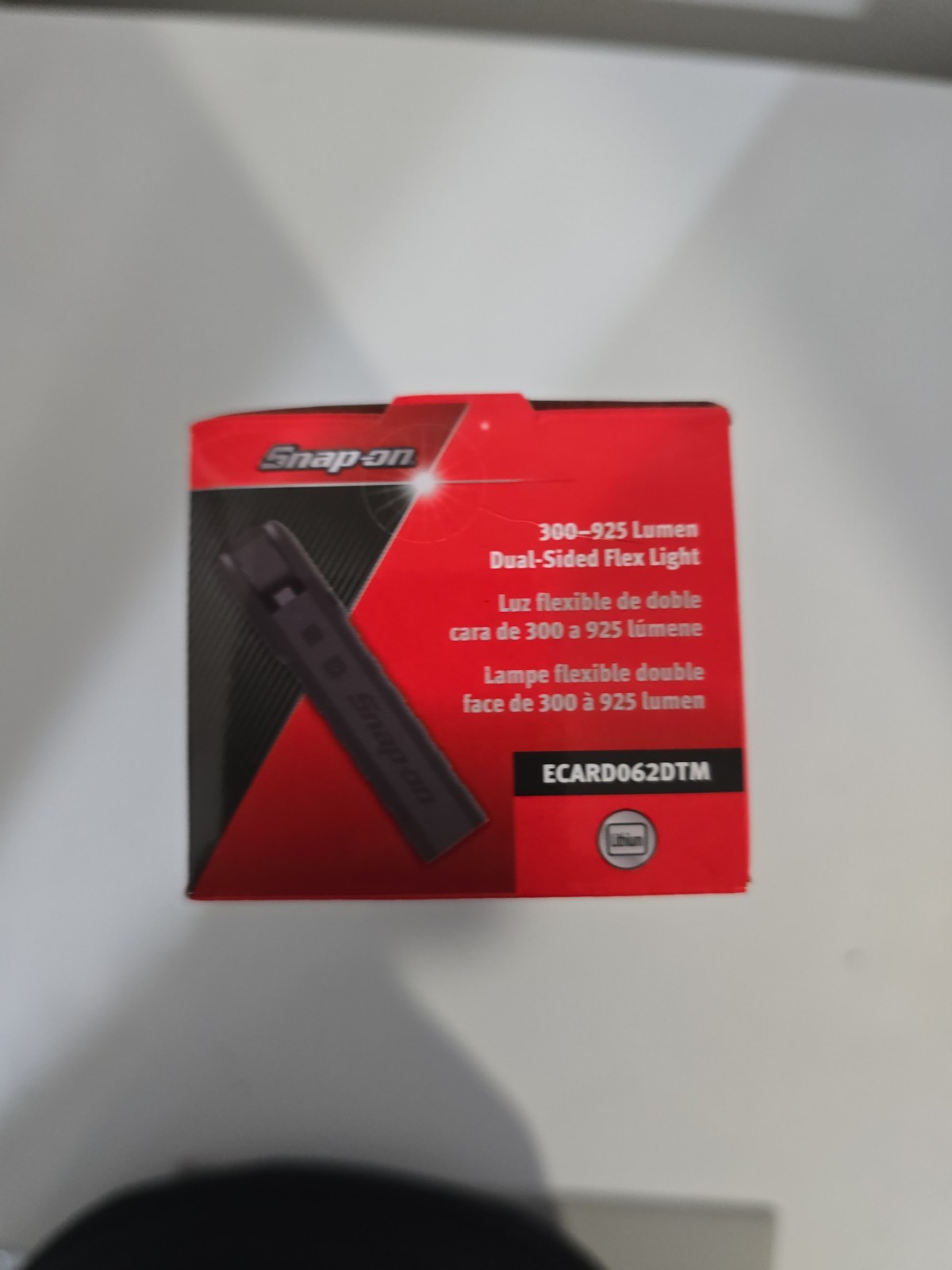 Snap-on FLEX LIGHT ECARD062DTM 300-925 Lumen, Rechargeable Light Black