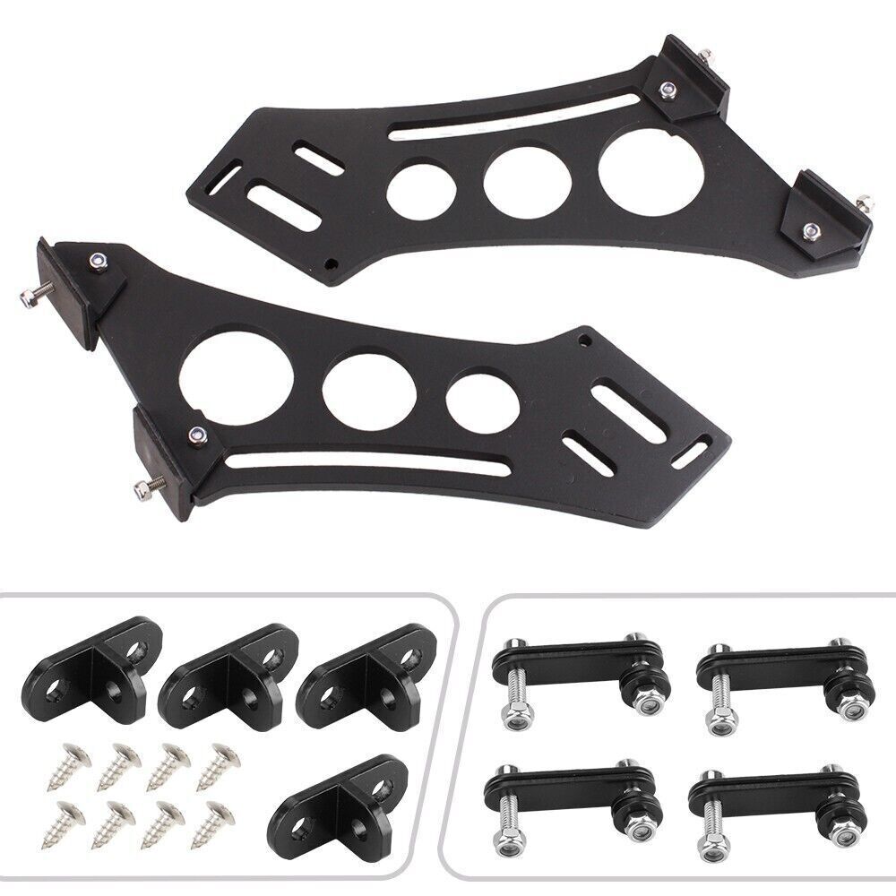 10″Style Spoiler Mount Brackets Universal Car CNC Rear Wing Trunk Stand