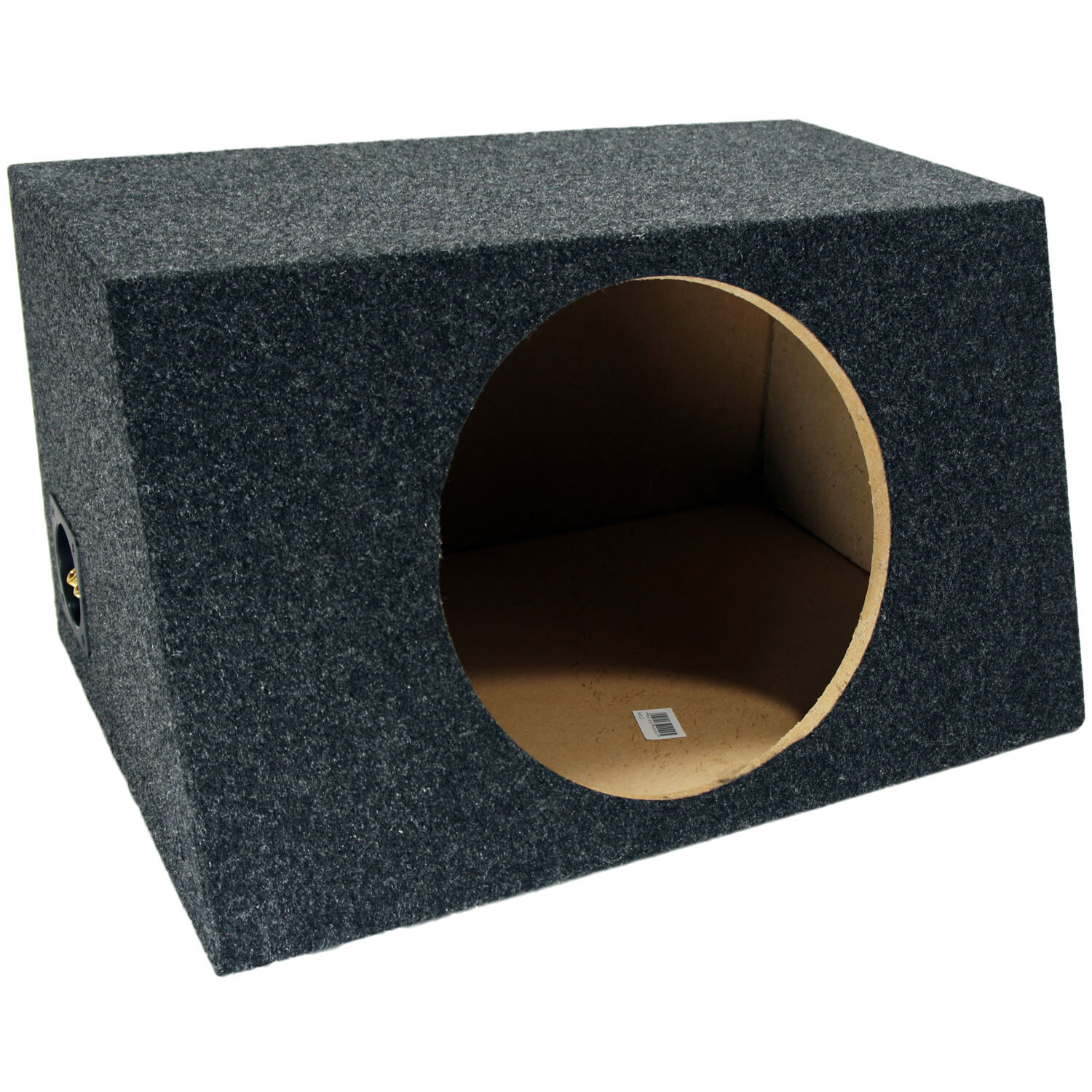 Car Audio Single 12″ Sealed Subwoofer Slanted Hatchback Stereo Sub Box Enclosure