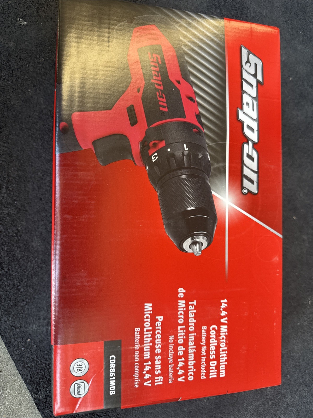 For Snap-on Lithium Ion CDR861MDB 14.4V Brushless Drill Driver Tool Only Red New