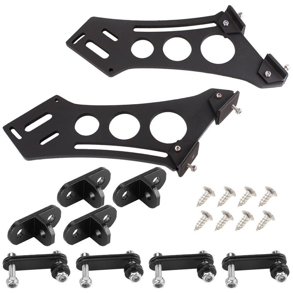 10″Style Spoiler Mount Brackets Universal Car CNC Rear Wing Trunk Stand