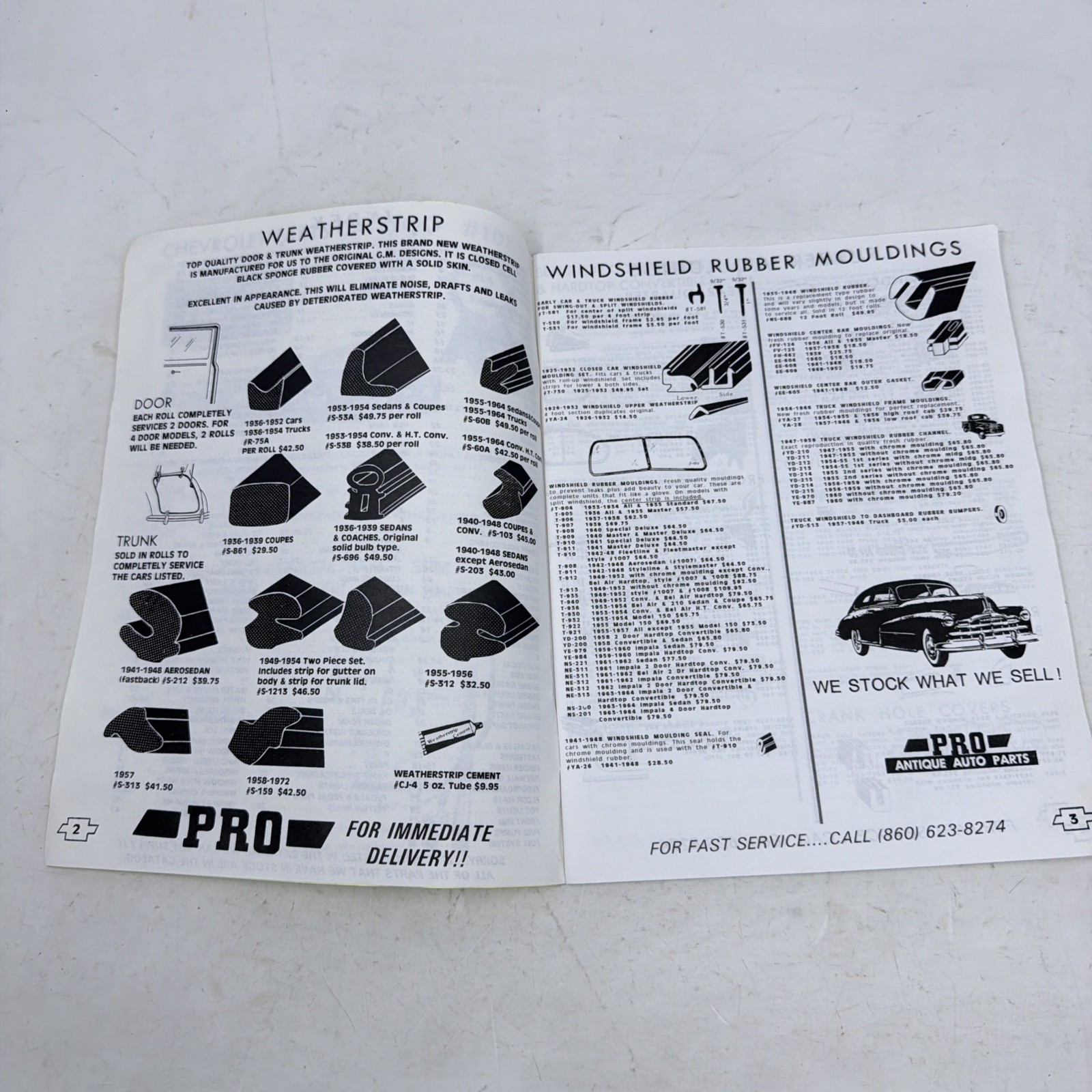 PRO ANTIQUE AUTO PARTS ‘CHEVROLET’ 1923-1964 NEW PARTS CATALOGS #105 & #101