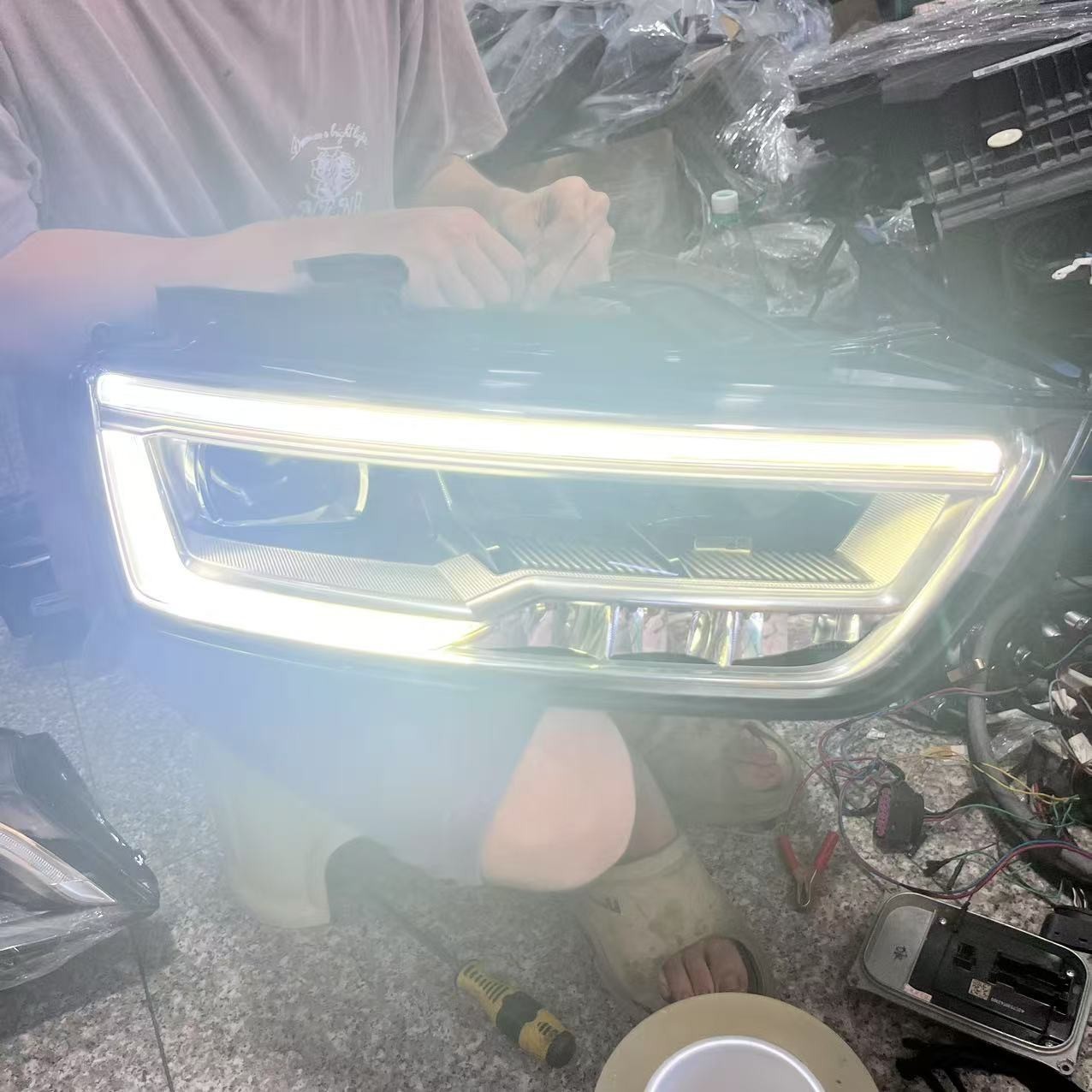 LED HEADLIGHT FIT FOR 2016-2018 AUDI Q3 (8U) FRONT RIGHT PASSENGER SIDE