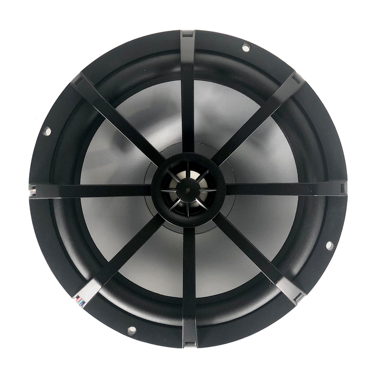 Kicker 8″ 300W 2-Way Marine MultiColor LED Speakers (Pair) w/Charcoal Grilles