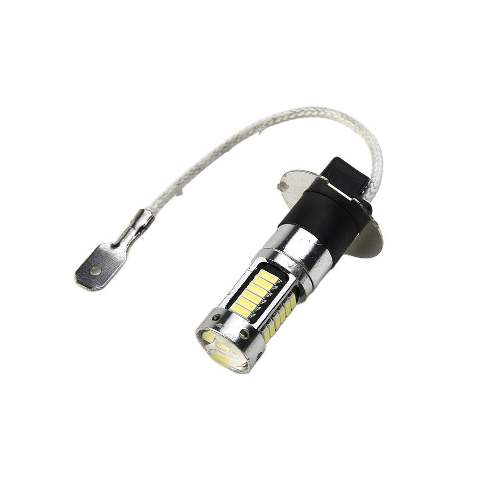 Pair H3 LED Fog Light Bulbs Conversion-Kit Super-Bright for canbus 6000K White