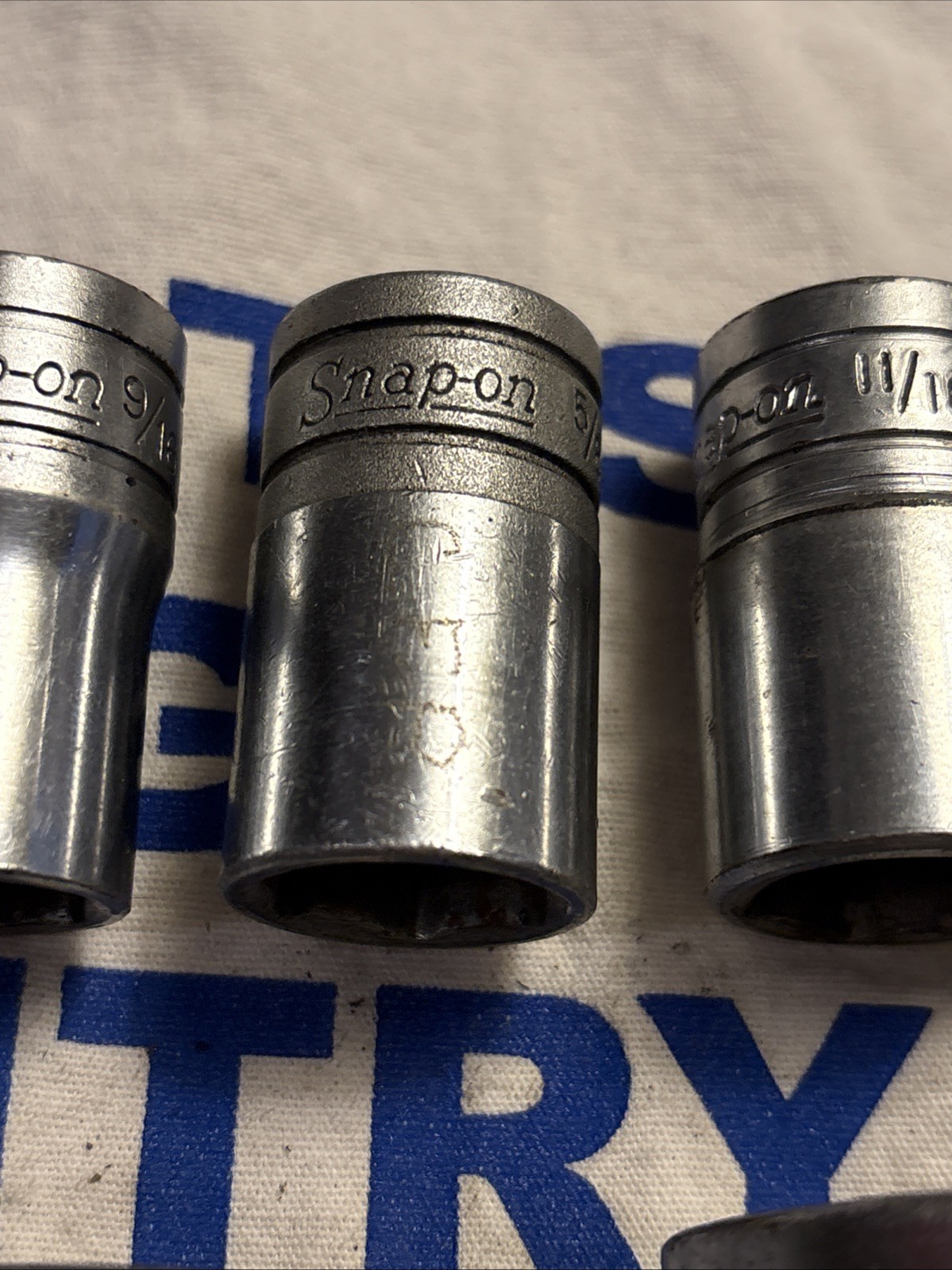 Snap-on USA 1/2″ Drive SAE 6pt 11pc Shallow Chrome Socket Set 7/16″ – 1-3/16″