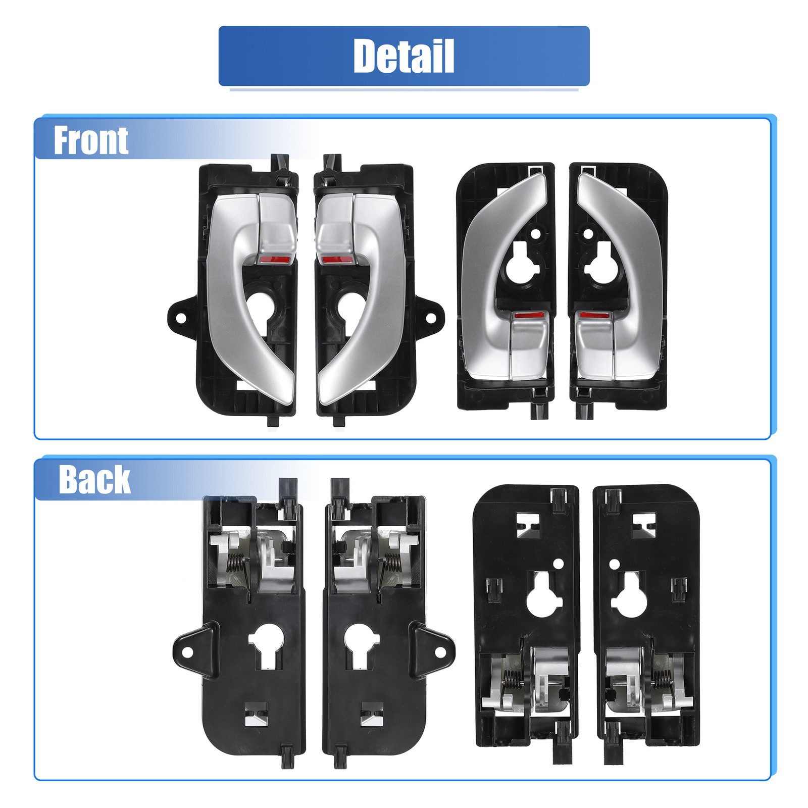 1 Set Front Rear Left Right Interior Door Handle for Hyundai Sonata 2005-2008
