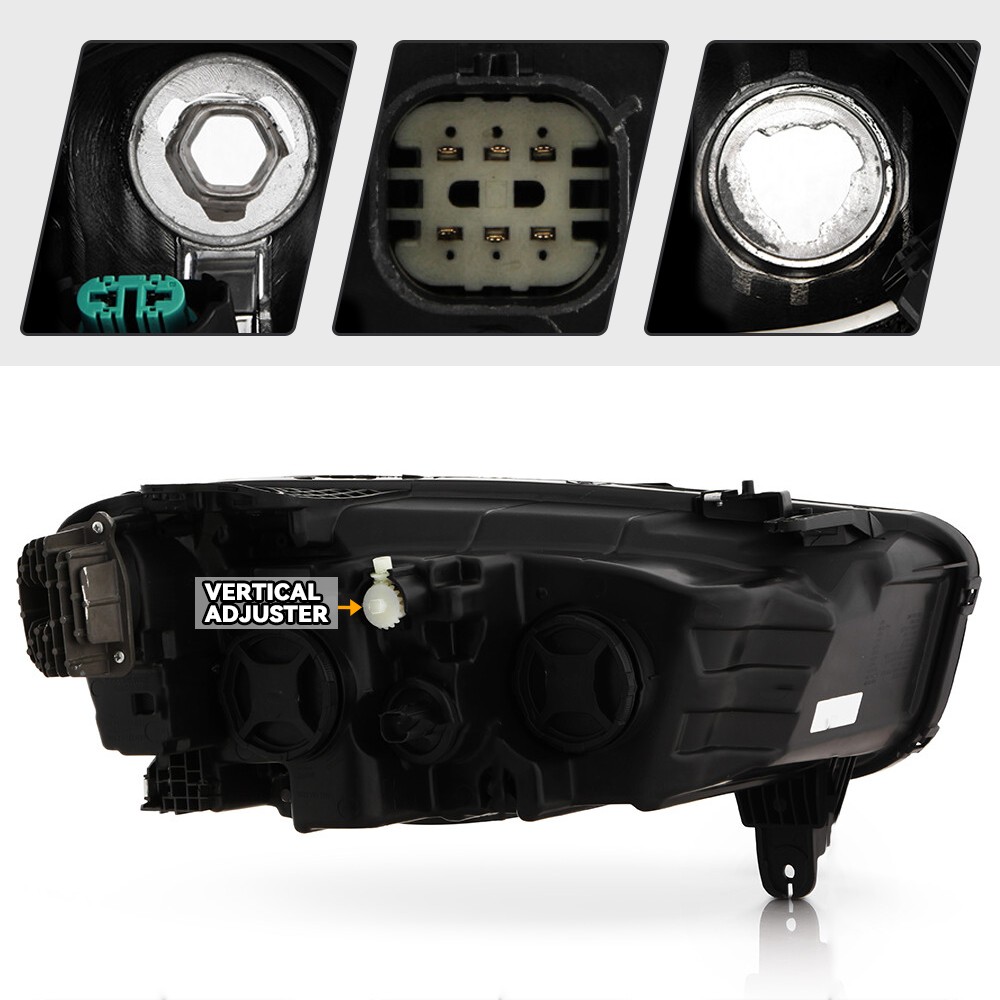 Halogen Headlight For 2020-2023 Buick Encore GX w/LED DRL w/Bulb Left+Right Pair