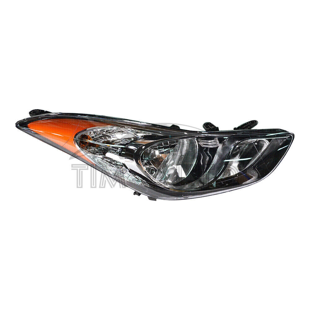 Pair Set Halogen Headlight Headlamp Assembly For 2011-2013 Hyundai Elantra