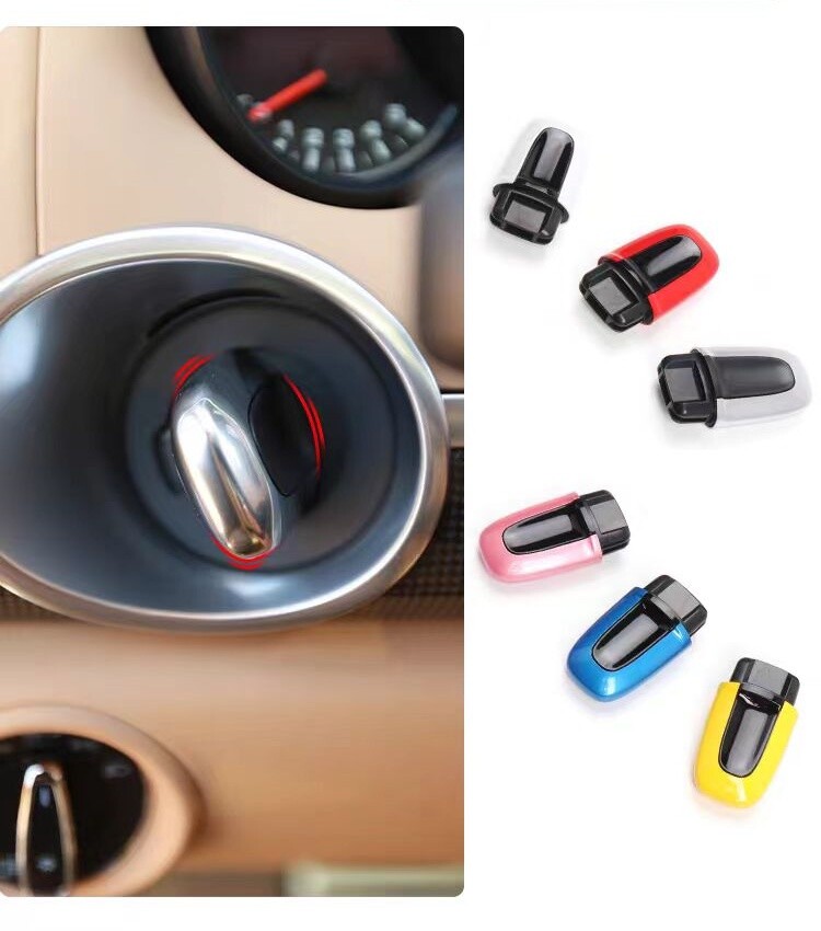 One Button Start Passive Keyless Enter Key Cover Case For Porsche Cayenne Macan