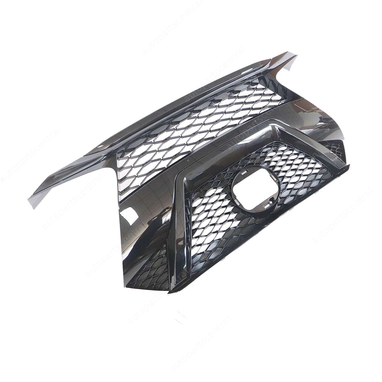 Front Upper Grille Without Camera Hole Fit 2019-2021 Nissan Maxima Gloss Black
