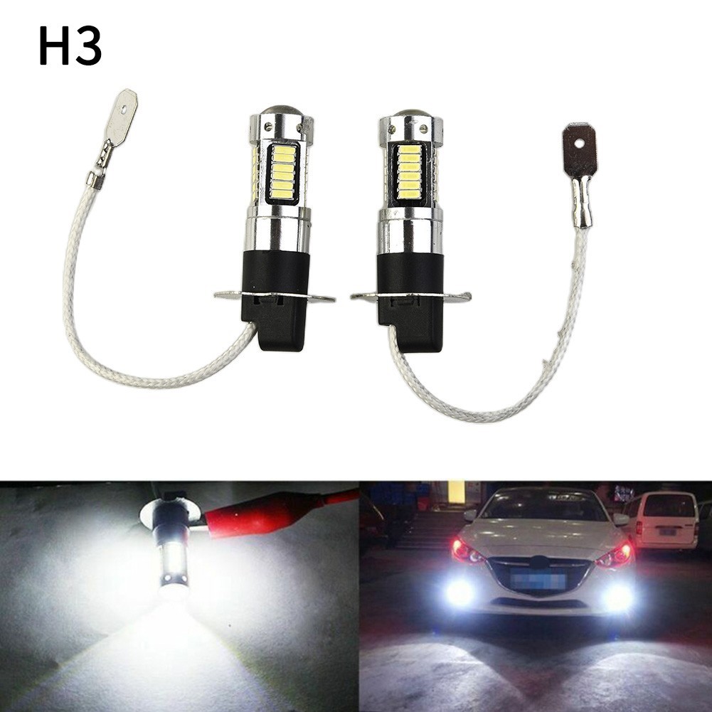1800LM Fog Light Accessory Parts Replacement 1Pair H3 Bulbs Conversion