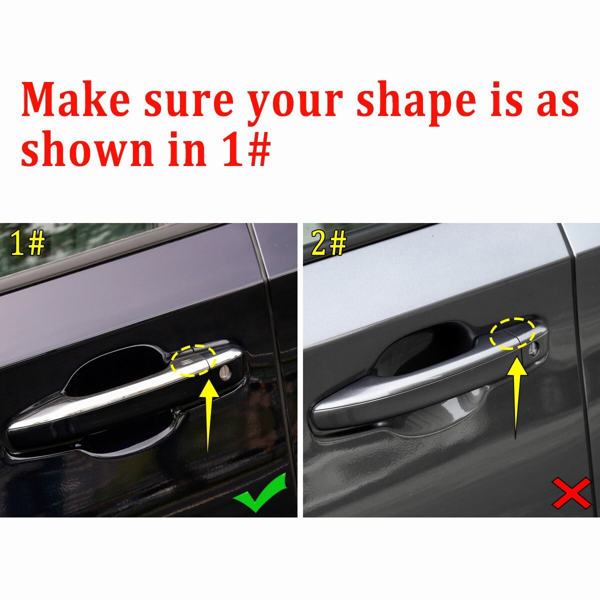Scratch-resistant Carbon Fiber Door Handle Covers Trims For Honda Accord 2018-22