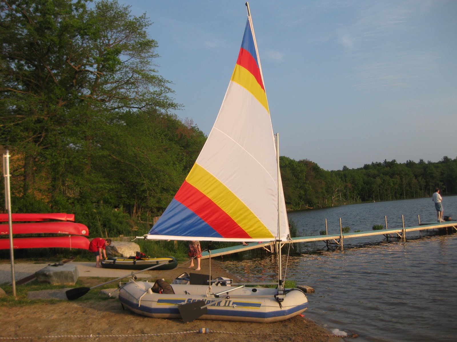 Sail, Mast, Spars (larger 55 SF size w/fatter mast – Super Heavy Duty Mast