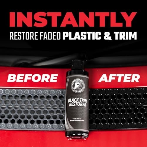 ExoForma Black Trim Restorer – Lasts 6+ Months, Dye Infused 8 Oz,