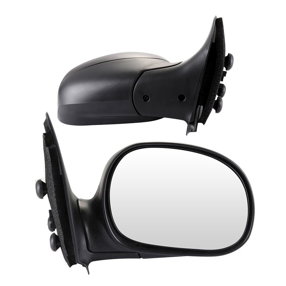 PICKOOR Pair Black Housing Manual Fold Mirrors For 1997-04 Ford F150 LH+RH