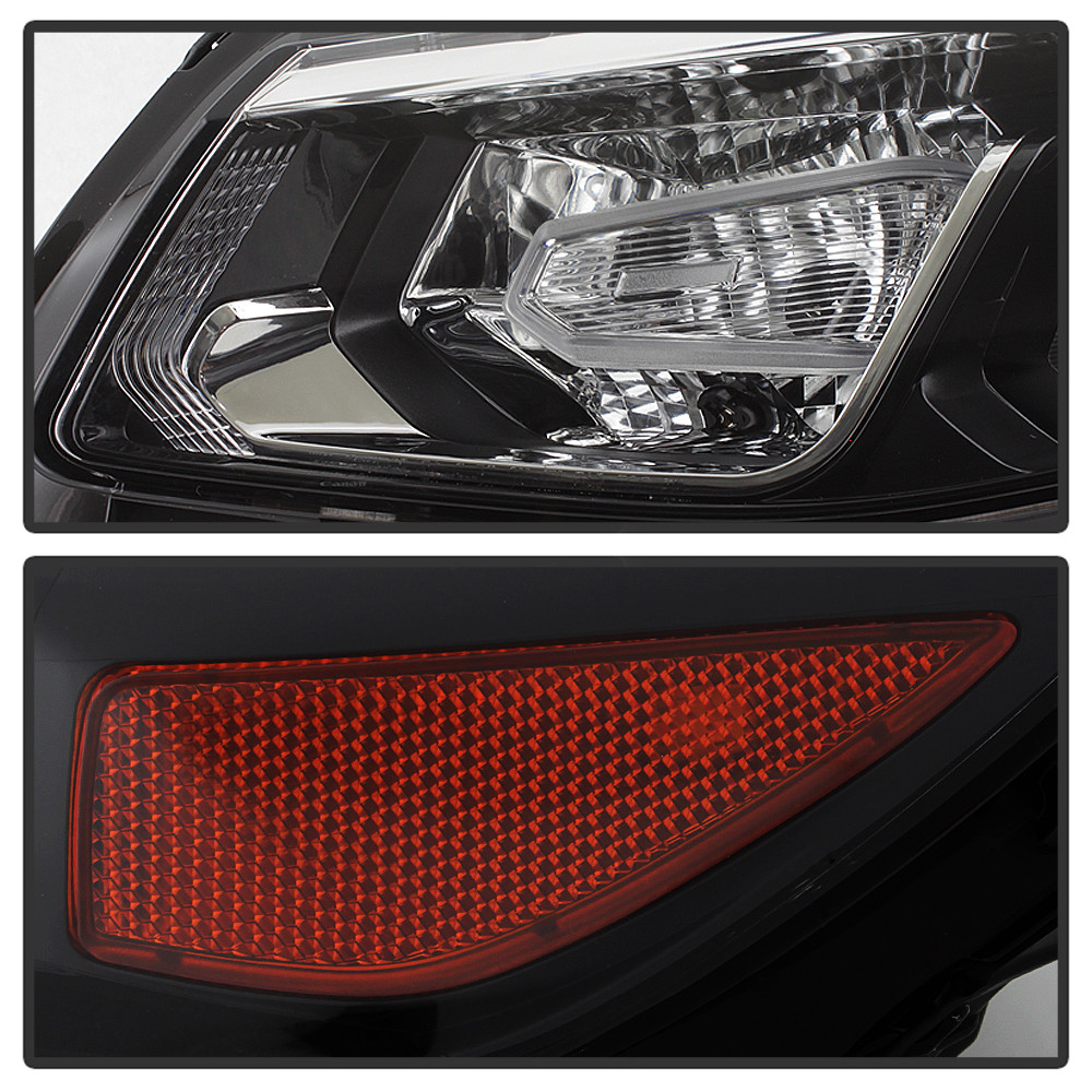 PAIR [Halogen Model] 2016 2017 2018 Chevy Malibu Projector Headlights Left+Right