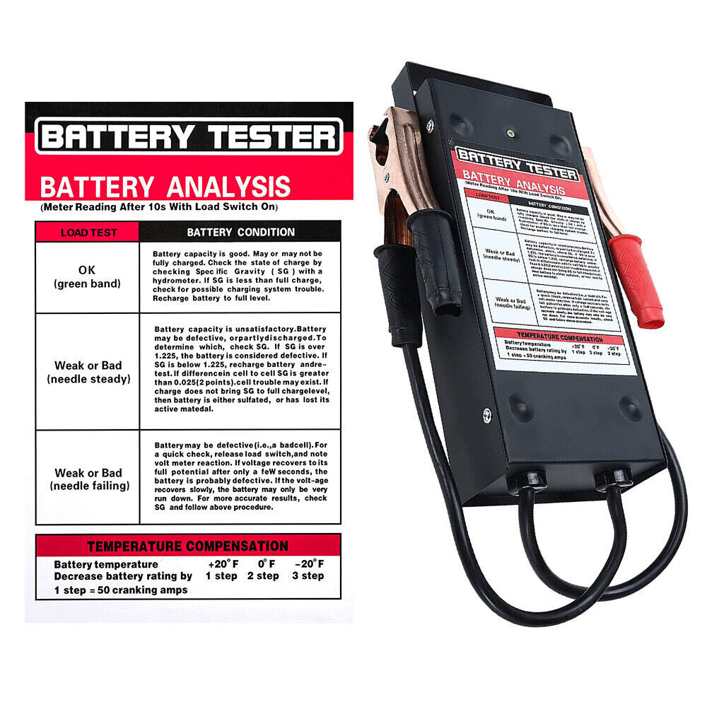 1300CCA Battery Load Tester Battery Analyzer 6V 12V Mechanics For Car Van Truck