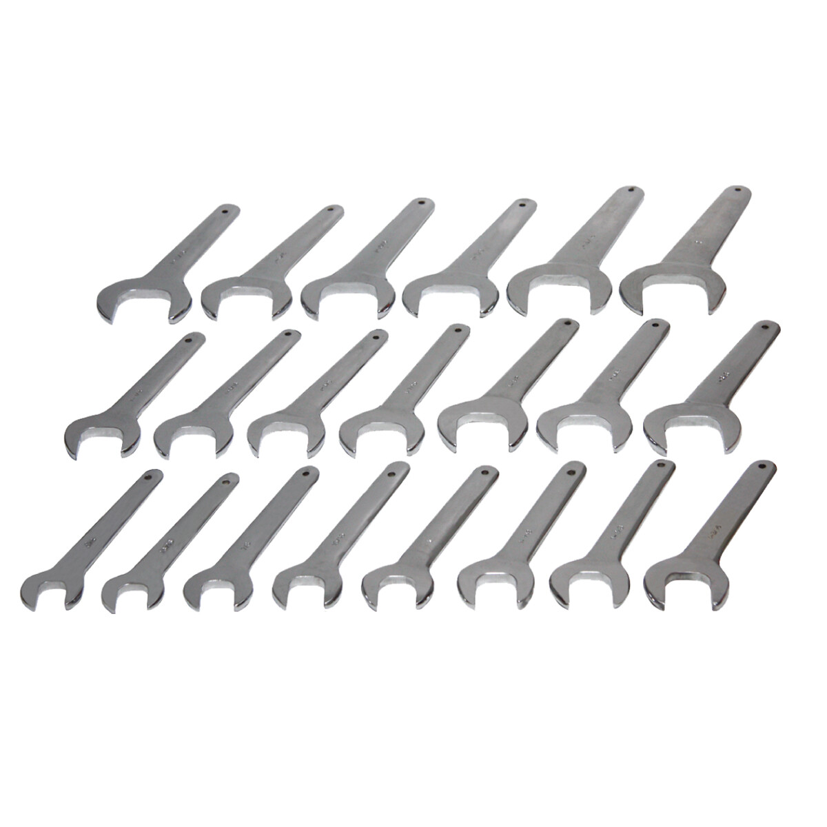 21 Piece Jumbo SAE Wrench Set by GRIP for Automotive and Hydraulic Repairs