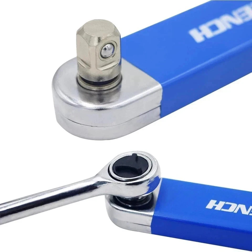 Impact Ready Offset Extension Wrench, Tight Reach Wrench Set, Blue